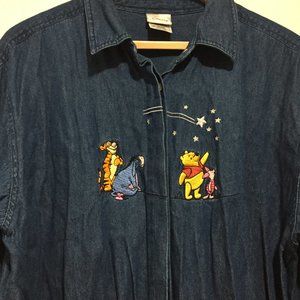 VINTAGE DISNEY STORE DENIM SHIRTS SIZE 2XL